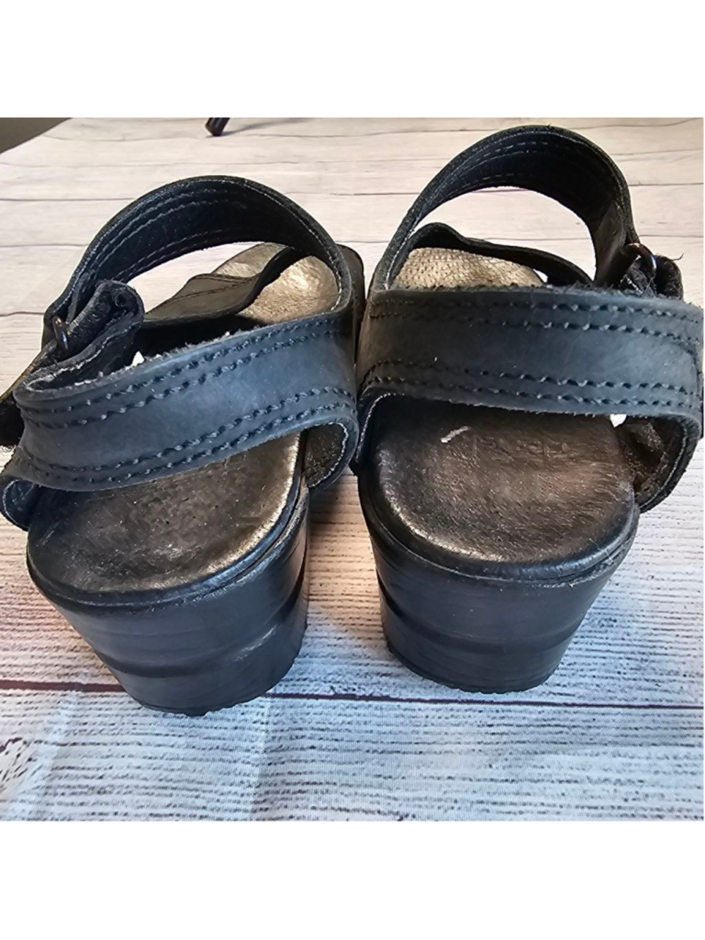 Dansko sz 37 black slip on sandal clogs - Picture 5 of 9